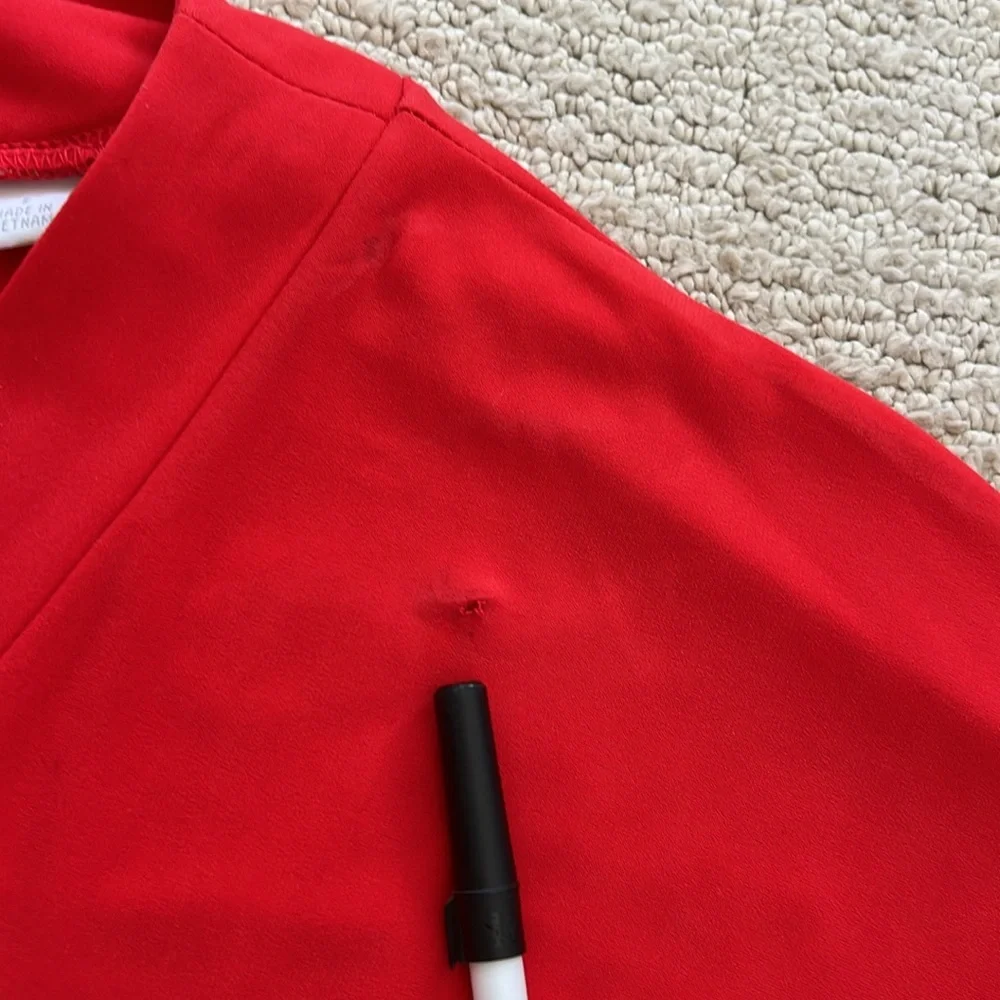 NY & Co stretch Red/orange  Women's Jumpsuit - Picture 5 of 14